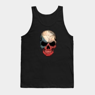 Czech Flag Skull Tank Top